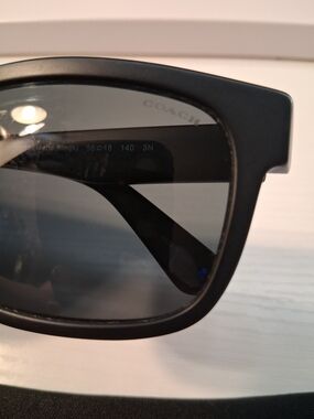 Unisex Coach Matte Black Sunglasses